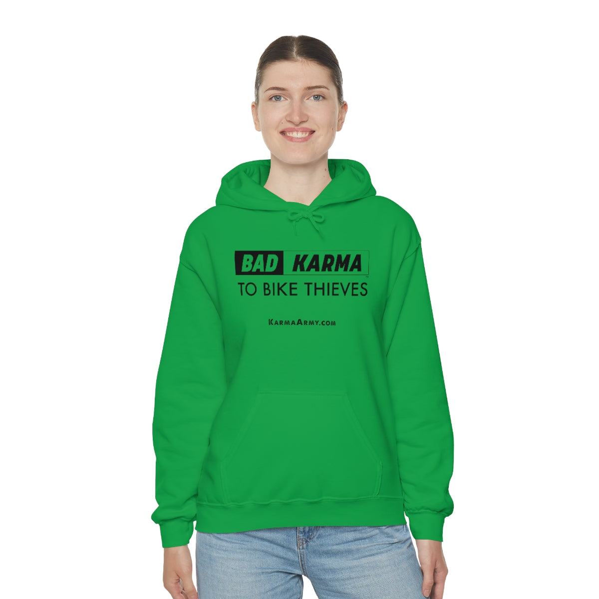 BAD KARMA TO BIKE THIEVES Unisex Heavy Blend™ Hooded Sweatshirt