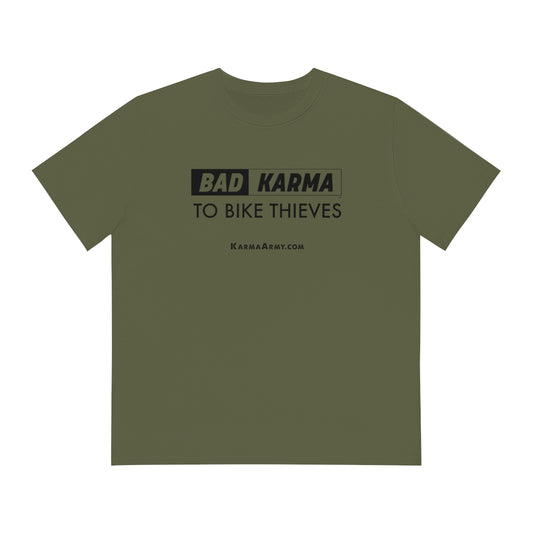 BAD KARMA TO BIKE THIEVES Men's Organic Sparker T-shirt