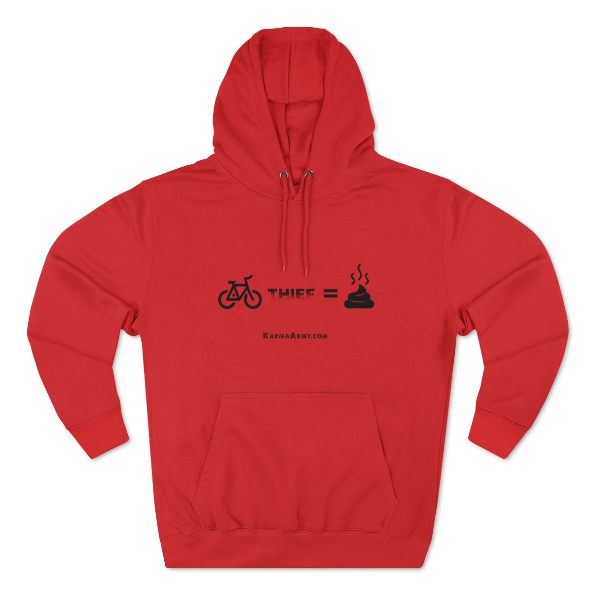 Bike Thief = Poop Unisex Premium Pullover Hoodie