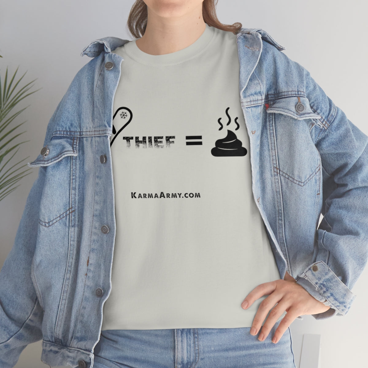 Board + Thief = Poop Unisex Heavy Cotton Tee