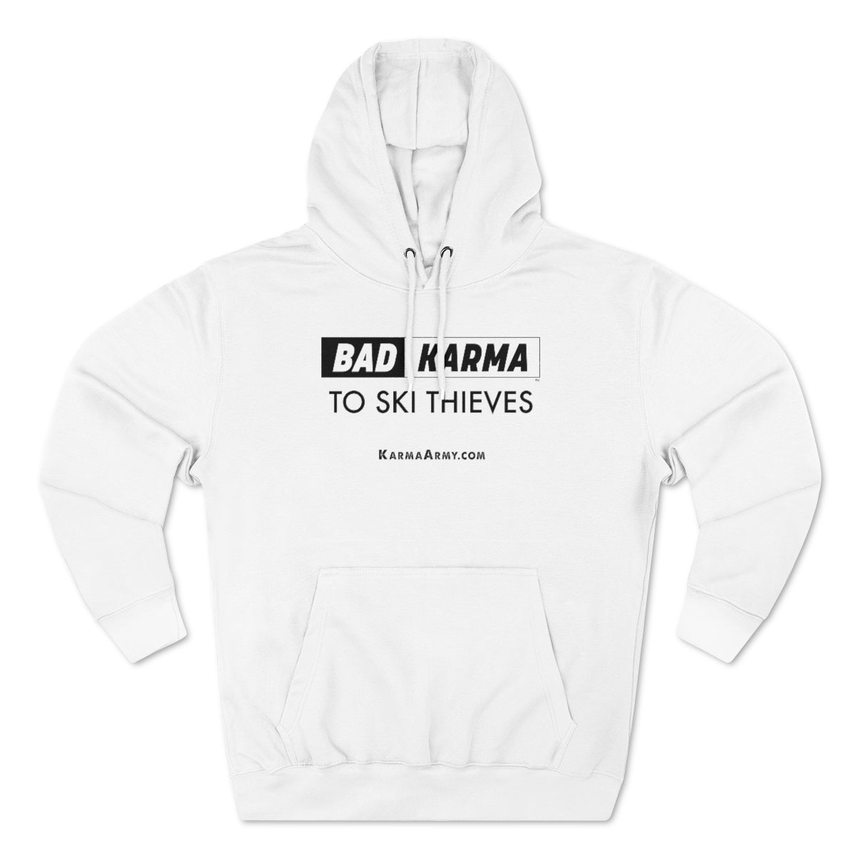 BAD KARMA To Ski Thieves Unisex Premium Pullover Hoodie