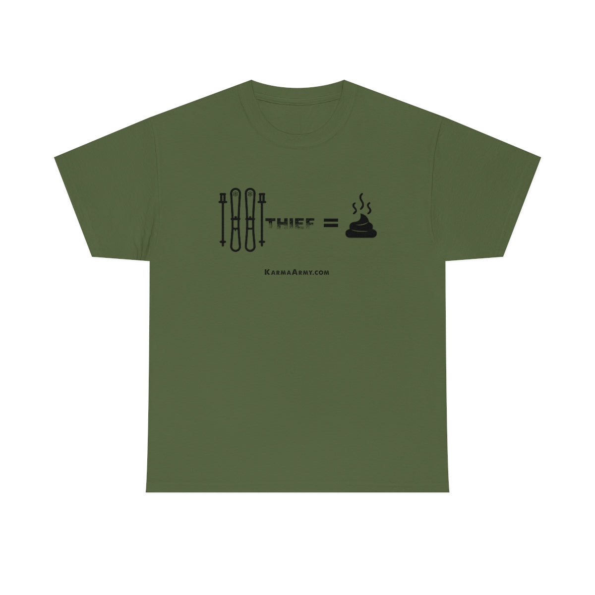 Ski Thief = Poop Unisex Heavy Cotton Tee