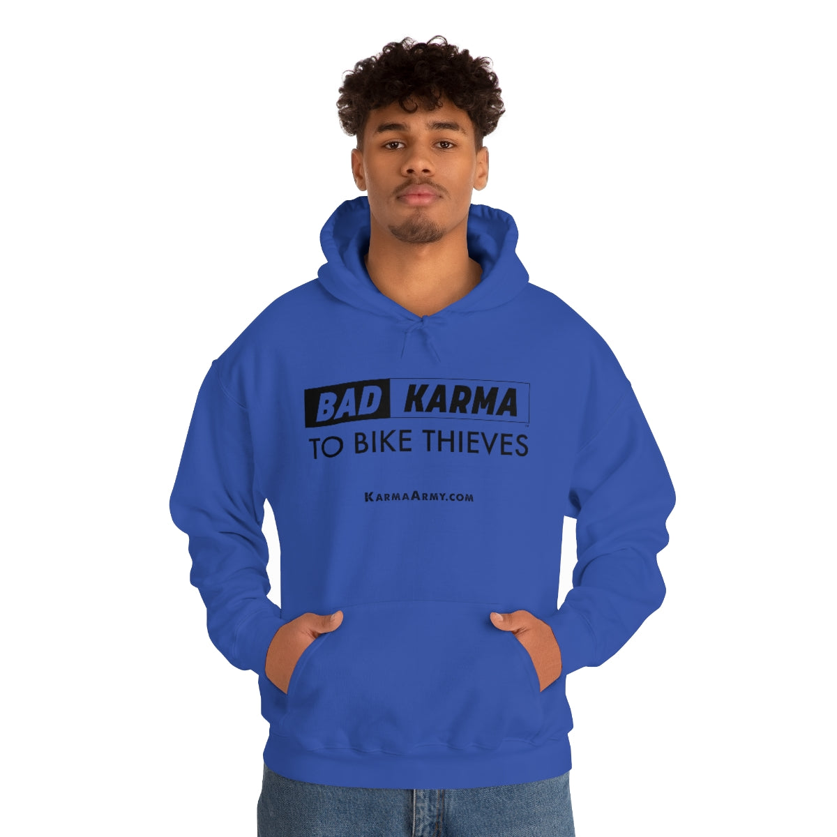 BAD KARMA TO BIKE THIEVES Unisex Heavy Blend™ Hooded Sweatshirt