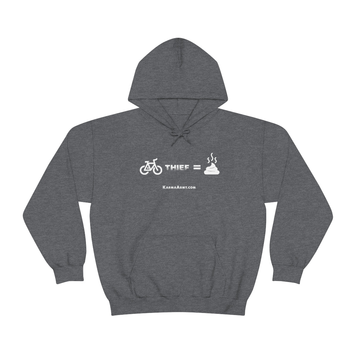 Bike Thief = Poop Unisex Heavy Blend™ Hooded Sweatshirt