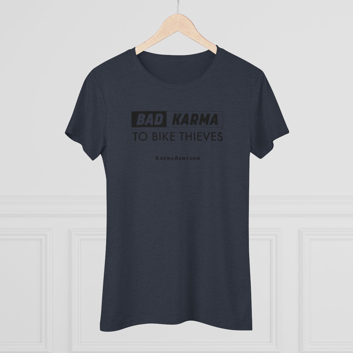 BAD KARMA TO BIKE THIEVES Women's Triblend Tee