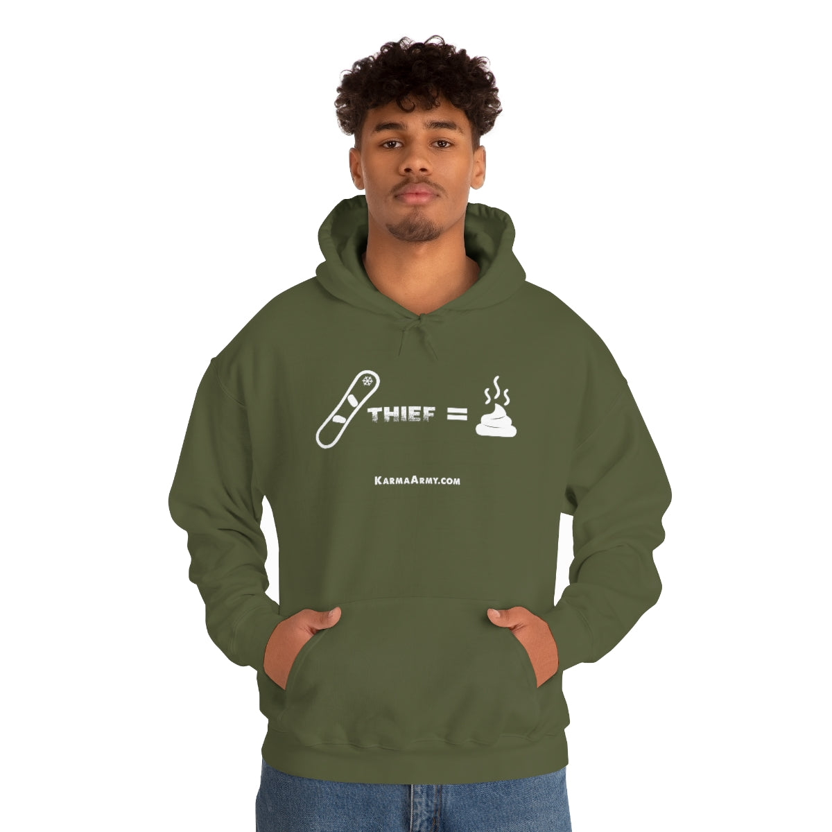 Board Thief = Poop Unisex Heavy Blend™ Hooded Sweatshirt