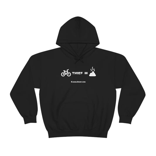Bike Thief = Poop Unisex Heavy Blend™ Hooded Sweatshirt