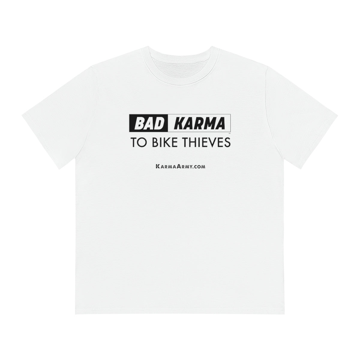 BAD KARMA TO BIKE THIEVES Men's Organic Sparker T-shirt