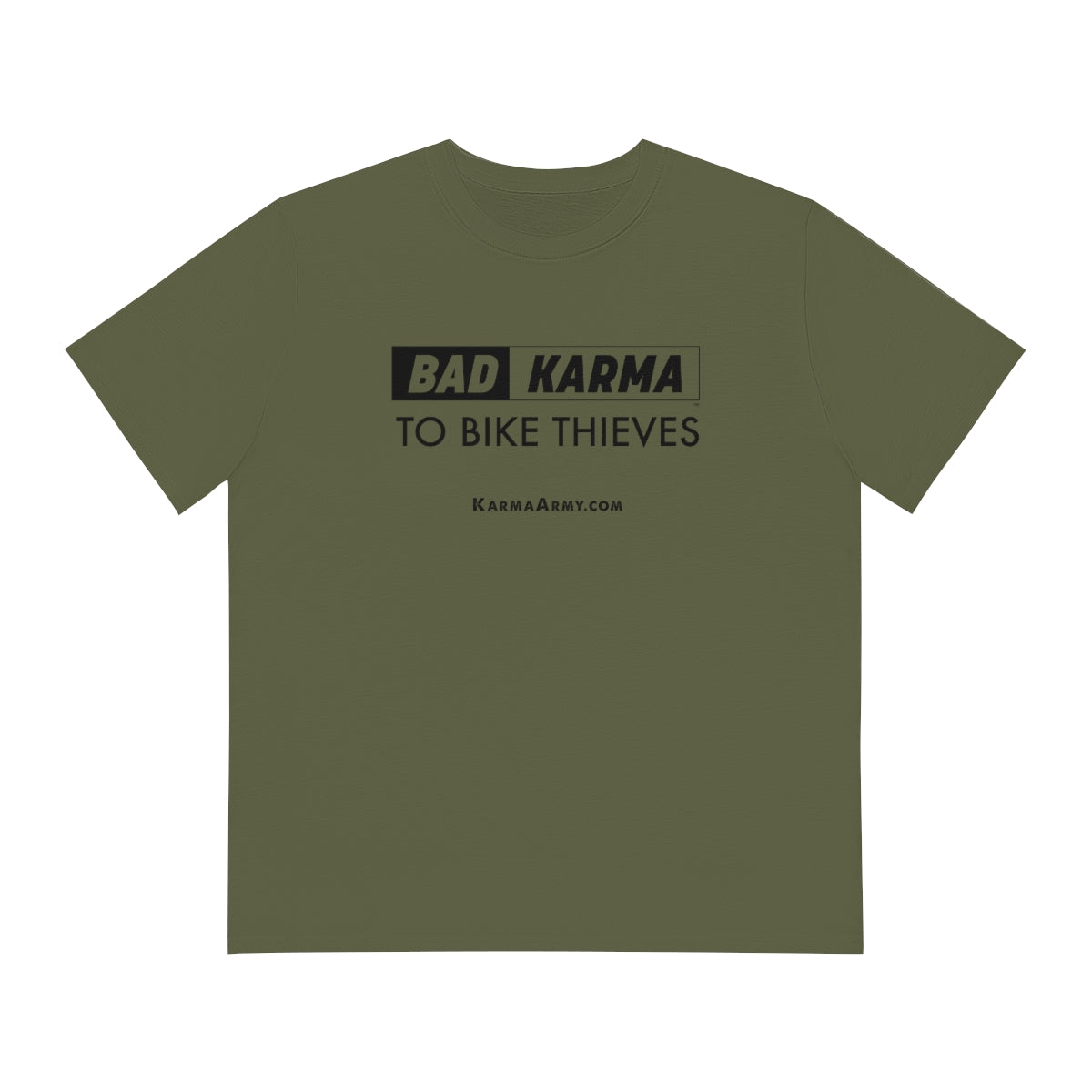 BAD KARMA TO BIKE THIEVES Men's Organic Sparker T-shirt