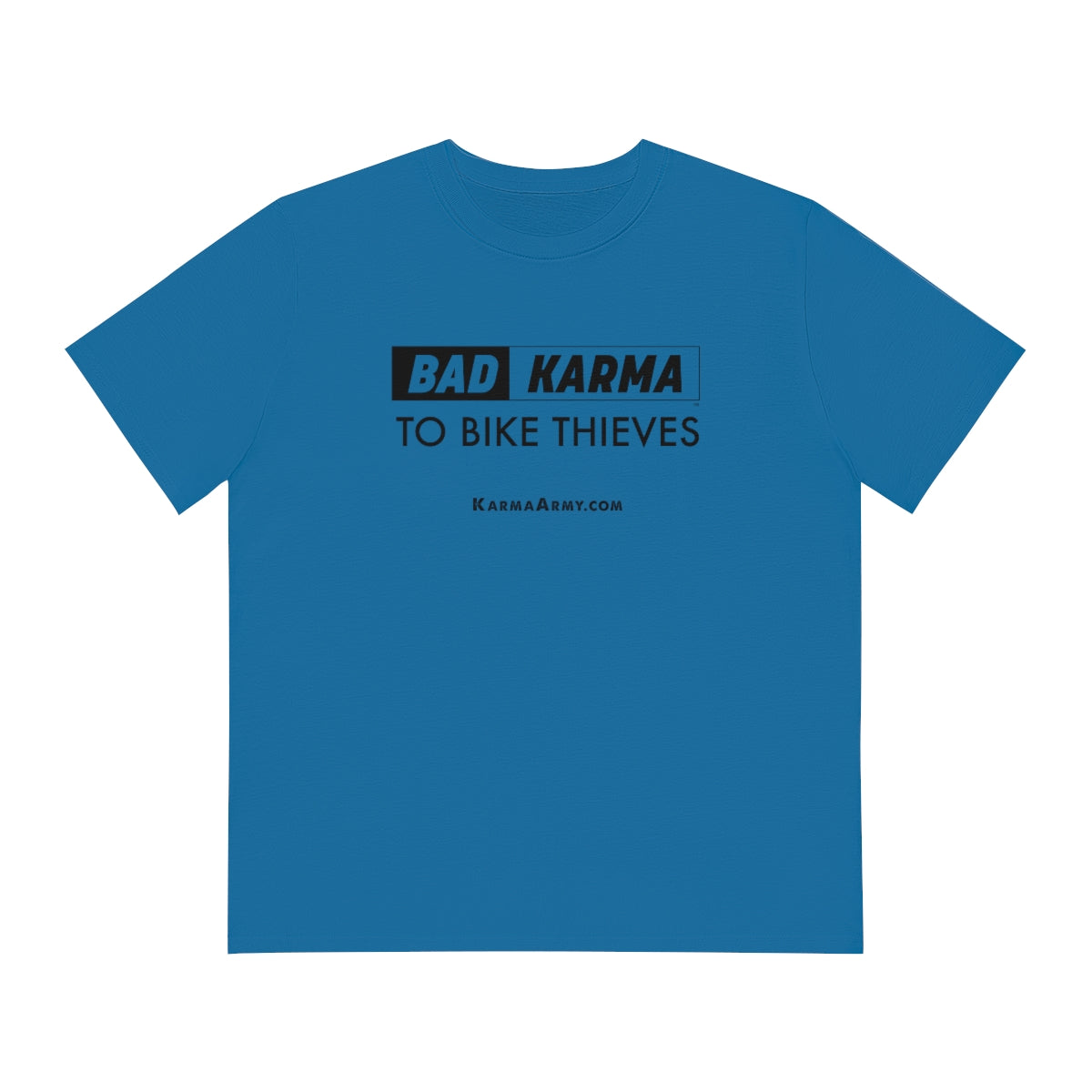 BAD KARMA TO BIKE THIEVES Men's Organic Sparker T-shirt